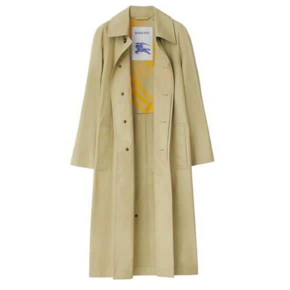 Burberry Jackets & Blazers - NEW WITH TAGS Burberry Beige Trench Coat with Yellow Lining US 38